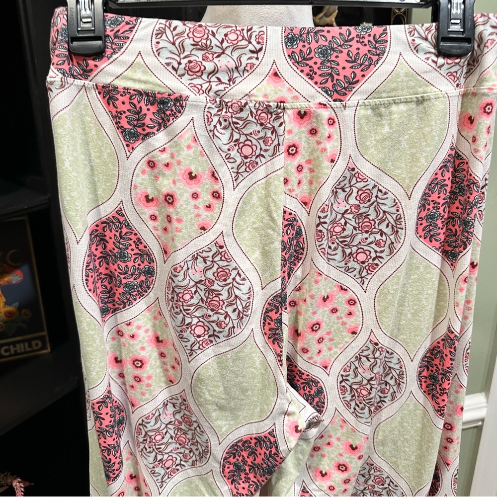 Amanda Blu Boho Patchwork Print Pants Size Small - image 6